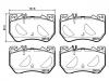 Bremsbelagsatz, Scheibenbremse Brake Pad Set:000 420 04 04